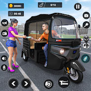 Jogue Modern Rickshaw Driving Games para PC