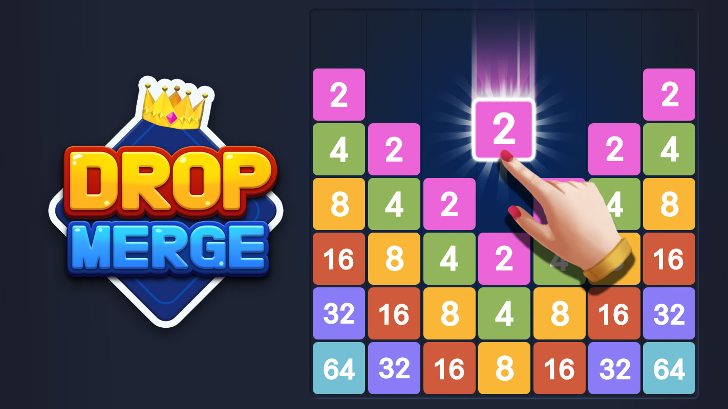 Скачайте и играйте в Drop Merge : Number Puzzle на ПК или Mac с (Эмулятор)