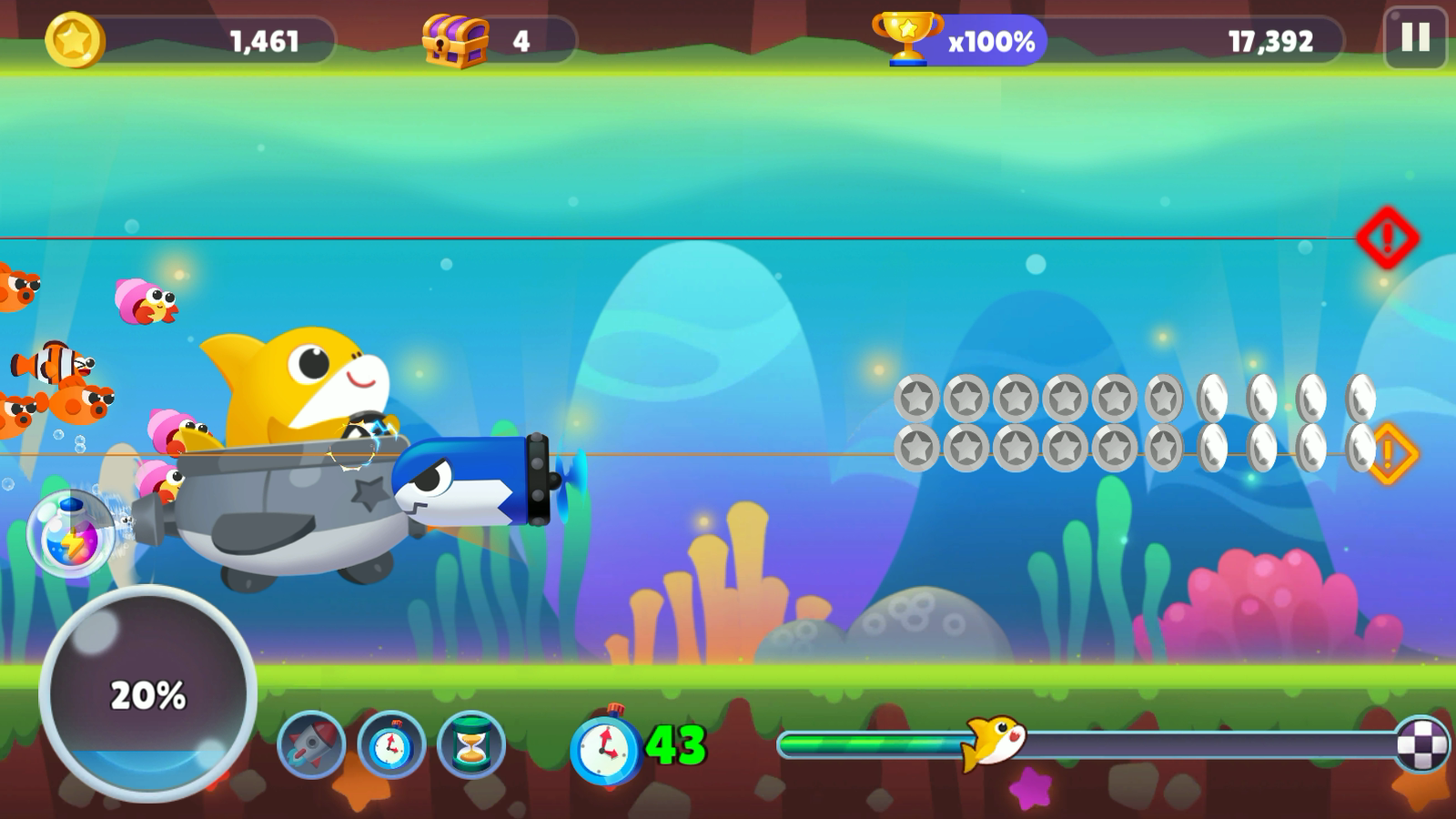 Скачать и играть в Baby Shark Run Away на ПК или Mac с (Эмулятор)