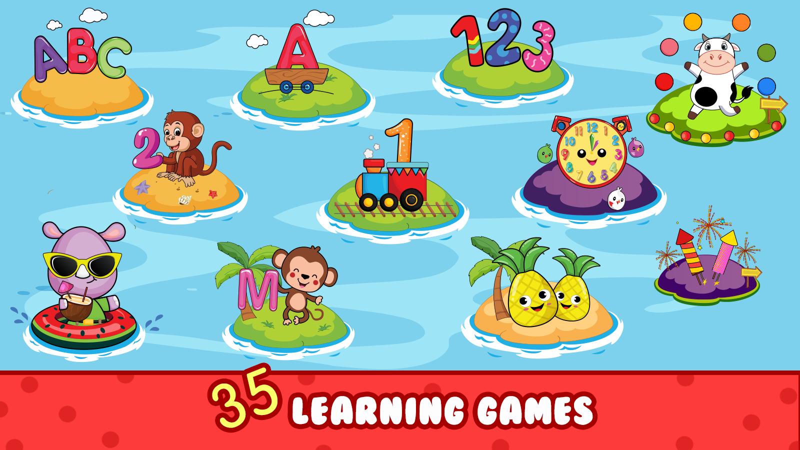 Скачайте и играйте в Balloon Pop Kids Learning Game на ПК или Mac (Эмулятор)