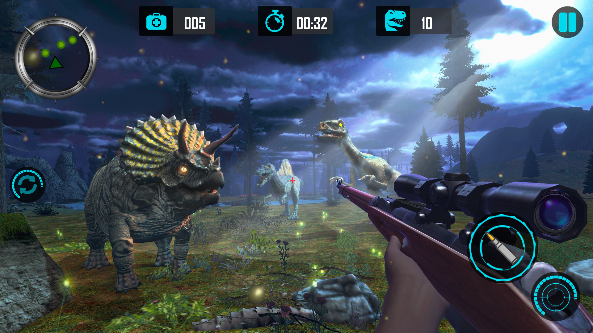Play Real Dino Hunting Gun Games Online