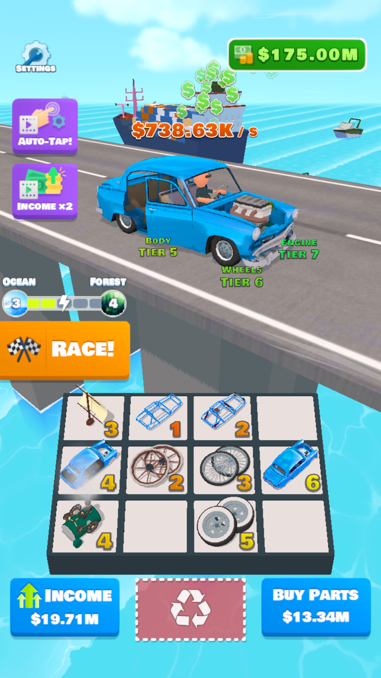 Скачайте и играйте в «Idle Racer — 3D машины и гонки» на ПК или Mac  (Эмулятор)