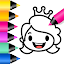 เด็กผู้หญิงระบายสีและวาดรูป