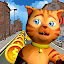 Cat Leo Run - Talking Cat Leo vs. Dog