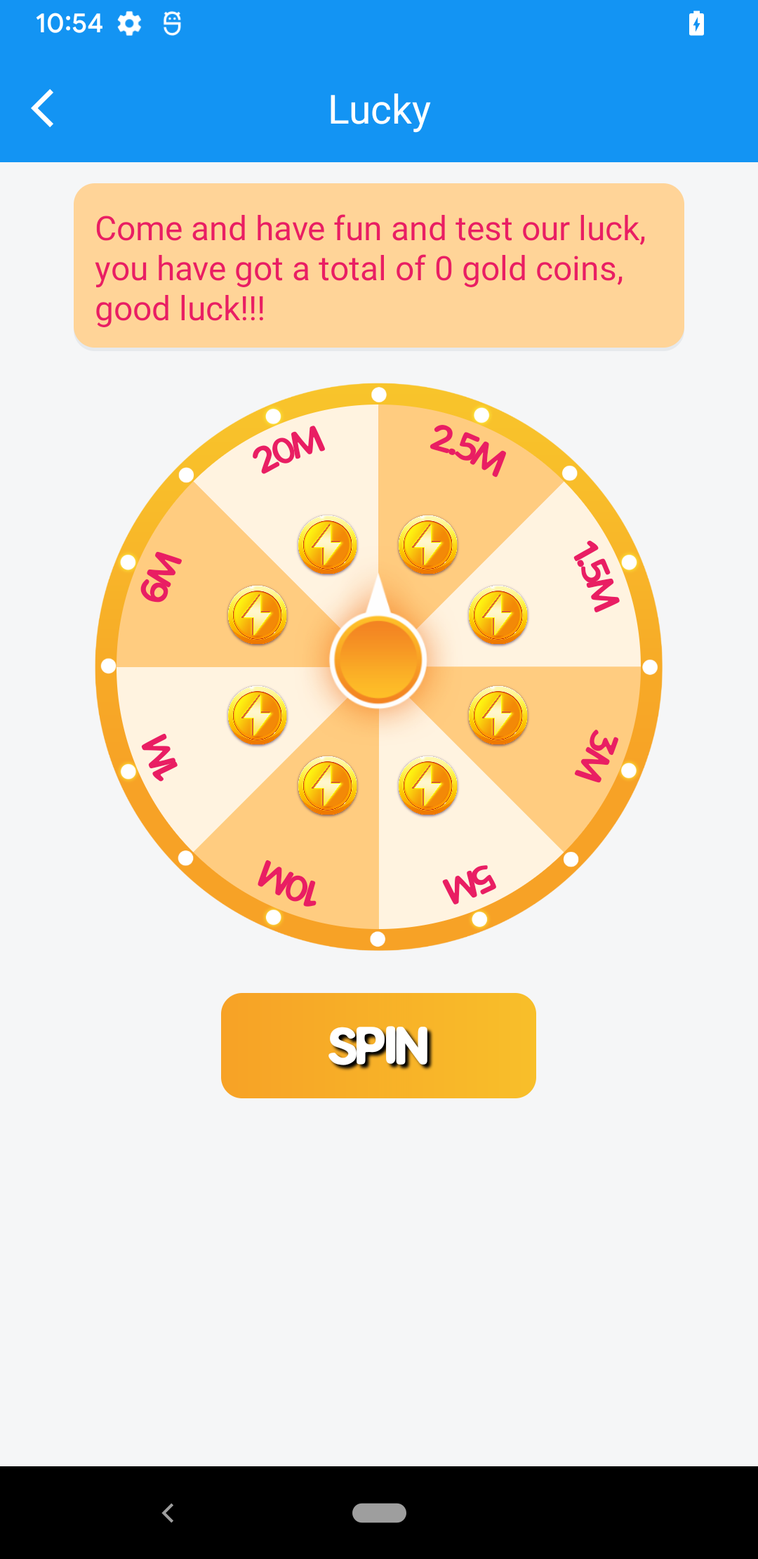 Interfejs Firespin app na urządzeniu mobilnym
