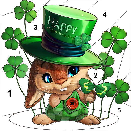 Green Saint Patrick Coloring