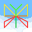 Geoboard: puzzle for kids drawing lines shapes