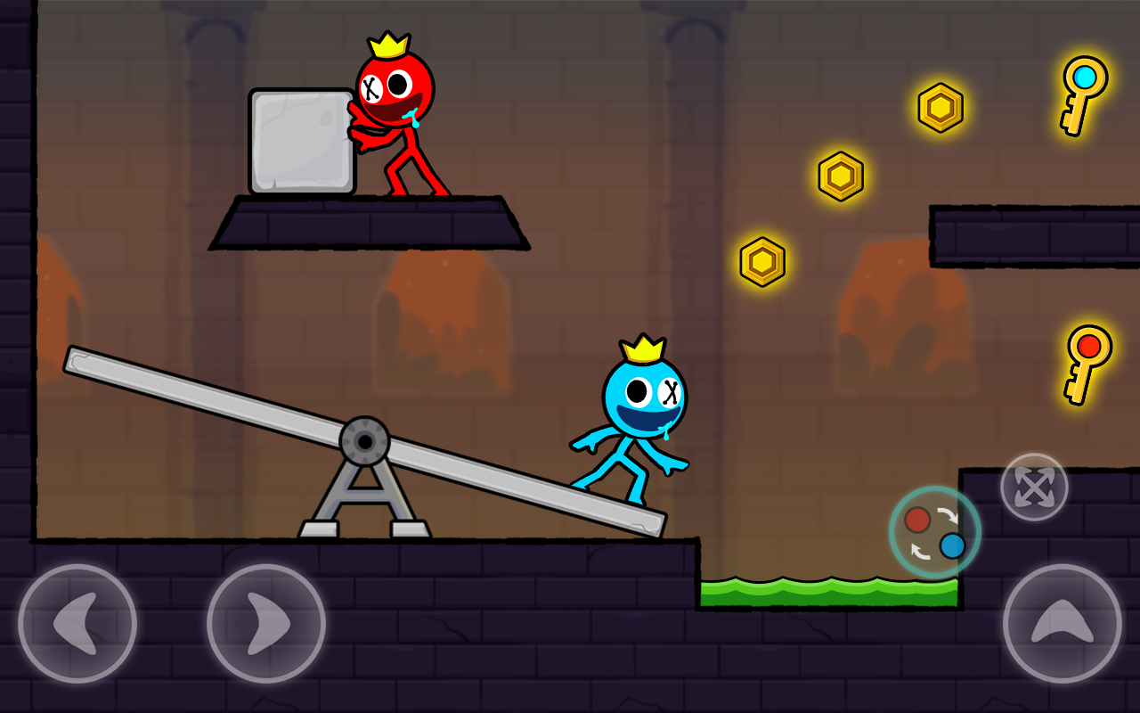 Скачайте и играйте в Red and Blue Stickman 2 на ПК или Mac (Эмулятор)