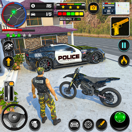 Play Bike Chase 3D Police Car Games Online