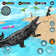 เล่น Animal Crocodile Attack Sim บน PC