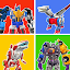 Superhero Robot Monster Battle