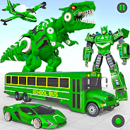 Jogue jogo carro robô ônibus escolar para PC
