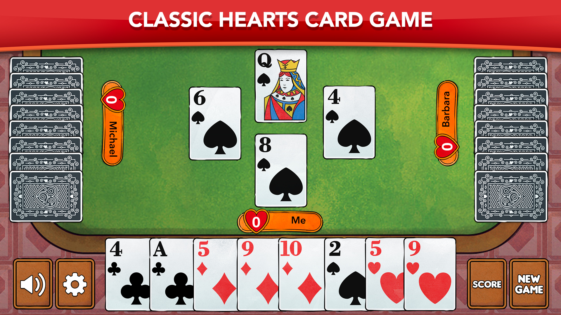 Play Hearts - Card Game Classic Online