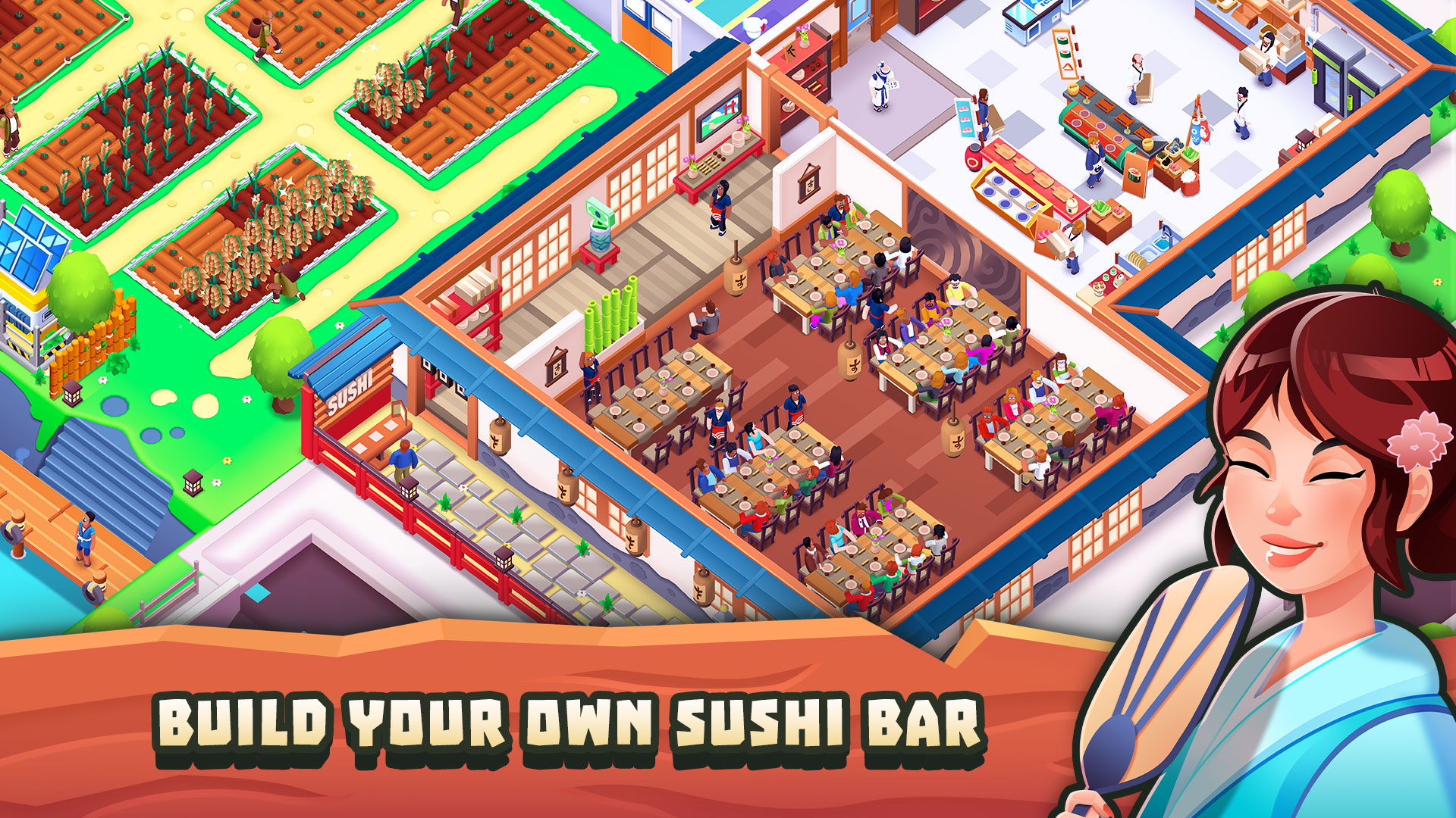 Скачайте и играйте в Sushi Empire Tycoon—Idle Game на ПК или Mac (Эмулятор)