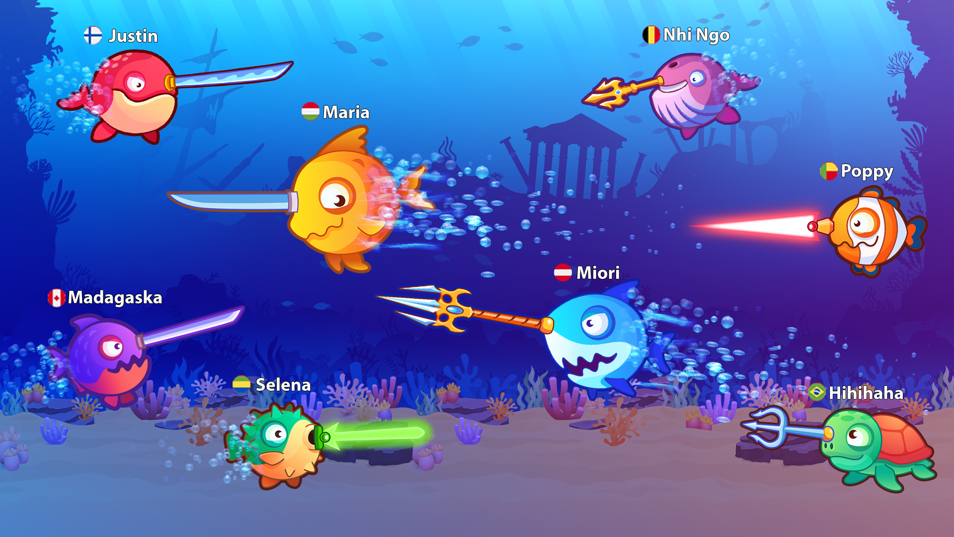 Download and play Fish.IO - Hungry Fish on PC & Mac (Emulator)