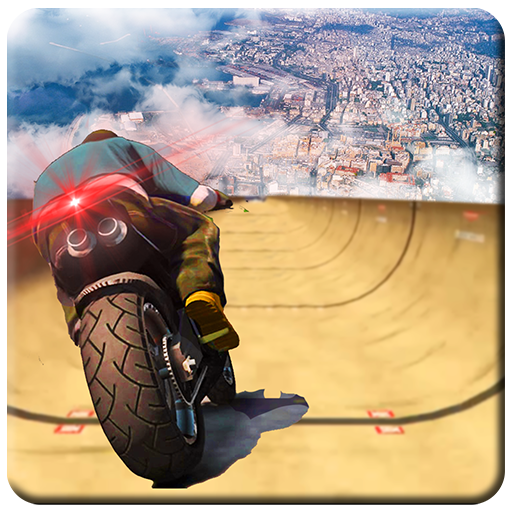 imposible rampa moto bicicleta jinete superhéroe