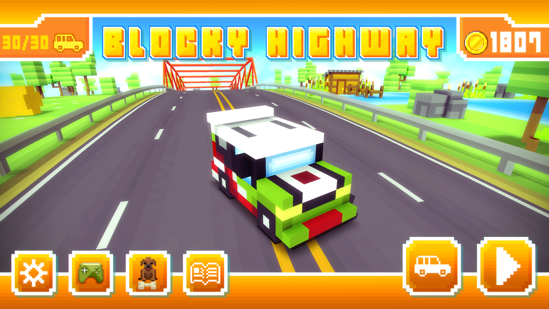 Скачайте и играйте в Blocky Highway: Traffic Racing на ПК или Mac (Эмулятор)