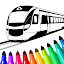 Jogo de trem: colorir