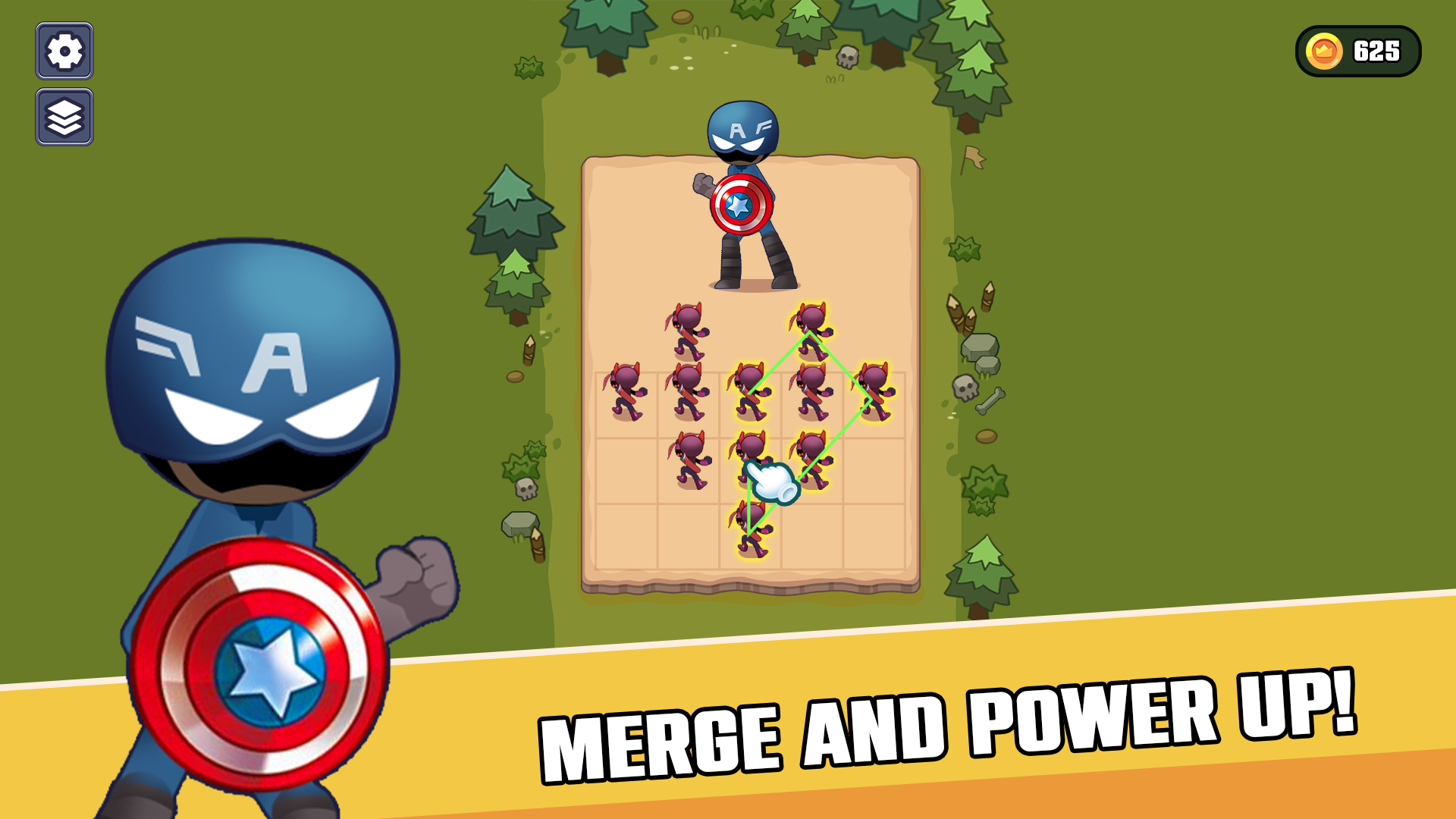 Download & Play Merge Stick Master: Hero Fight on PC & Mac