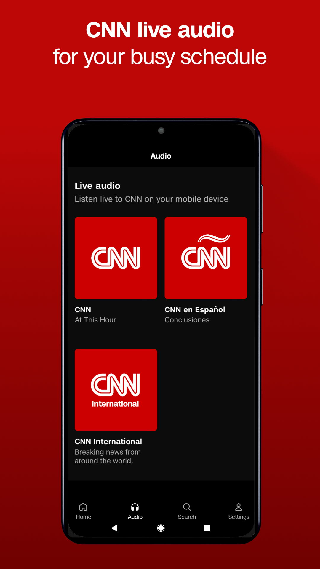 Listen to cnn live on iphone sale