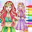 Girl Coloring Dress Up Games