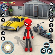 Jogue Jogo Stickman CordaHero Spider para PC