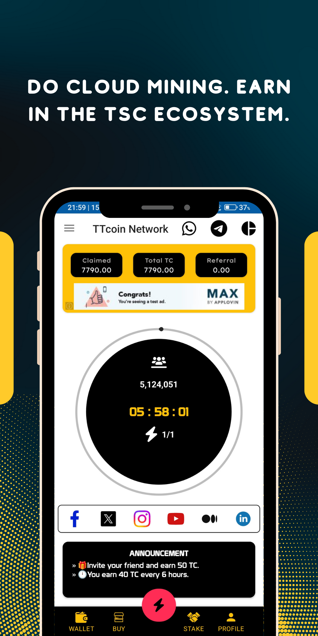 Download and run TTcoin Network - Energy on PC & Mac (Emulator)