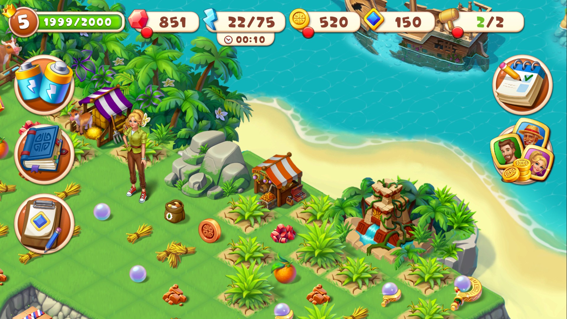 Tropical Merge - Jogo Online - Joga Agora