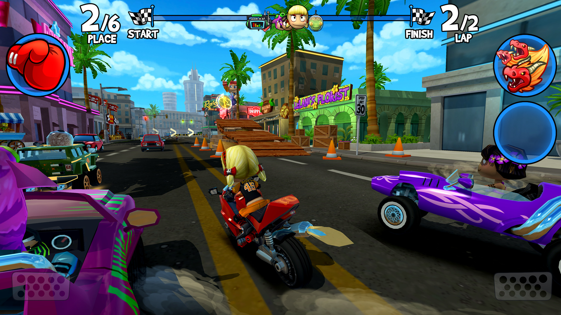 Download Play Beach Buggy Racing 2 on PC Mac Emulator