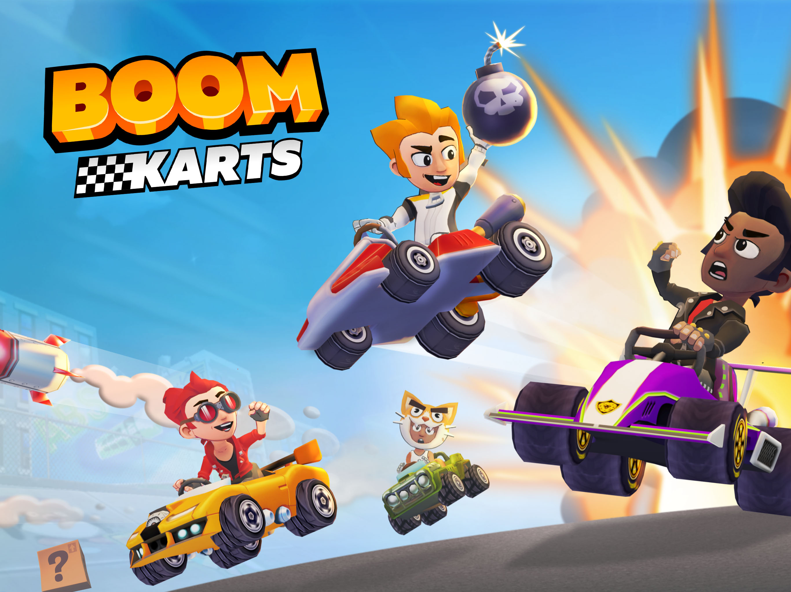 Скачать и играть в Boom Karts на ПК или Mac с (Эмулятор)