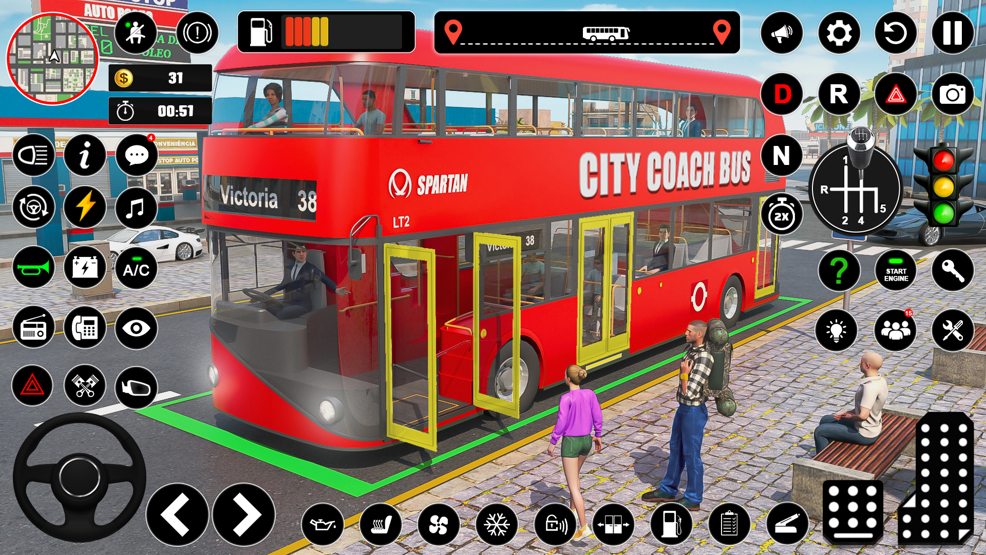 Скачайте и играйте в Bus Driving Simulator PVP Game на ПК или Mac (Эмулятор)