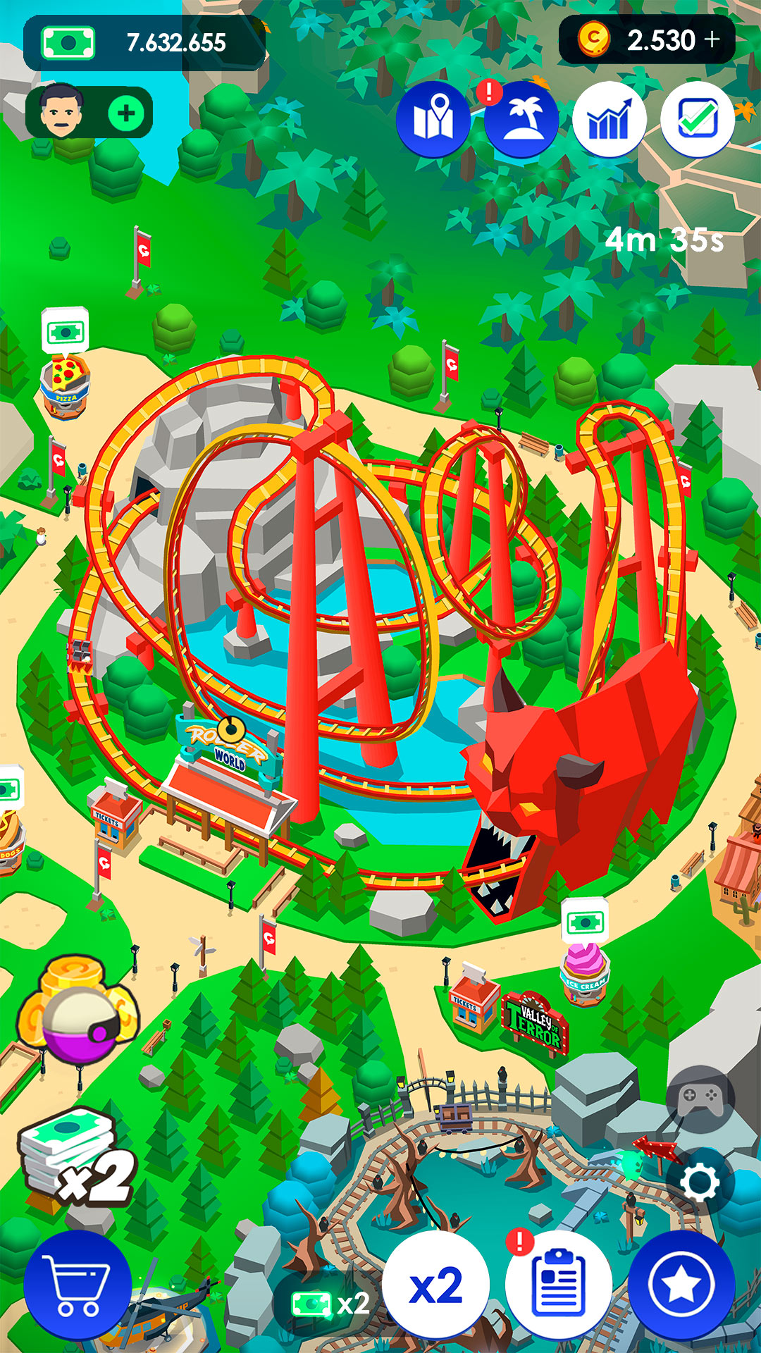 Скачайте и играйте в Idle Theme Park Tycoon на ПК или Mac с (Эмулятор)