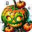 Dark Halloween Color by Number