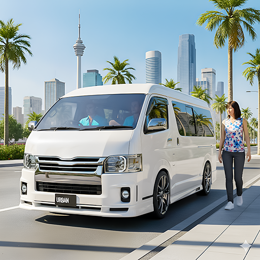 US Van Simulator Mini Bus 3D