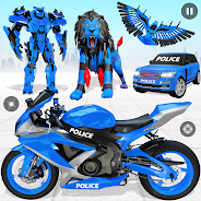 Jogue Police Eagle Robot Car Game 3d para PC
