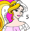 Princess Coloring by Number