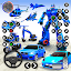 Flying Police Helicopter Car Transform Robot Games