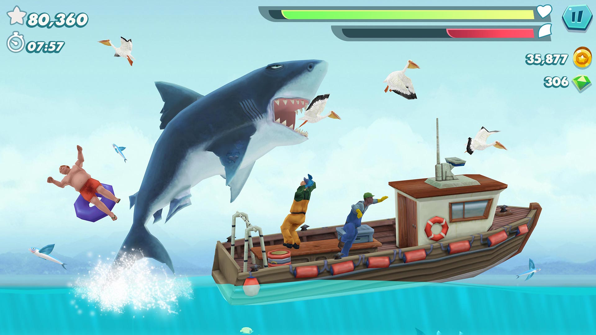 Скачайте и играйте в «Hungry Shark Evolution: акула» на ПК или Mac  (Эмулятор)