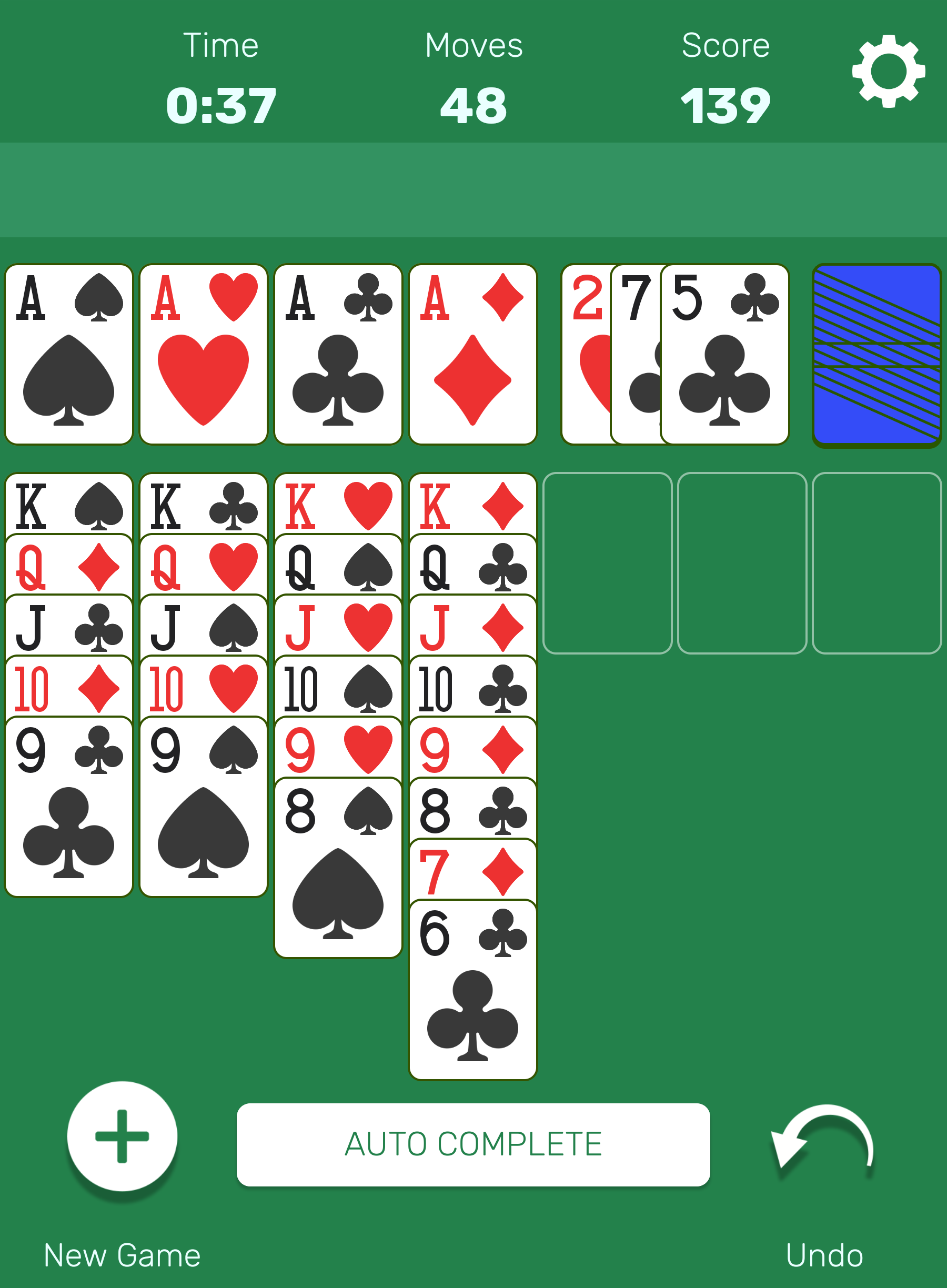 Play Solitaire Online for Free on PC & Mobile