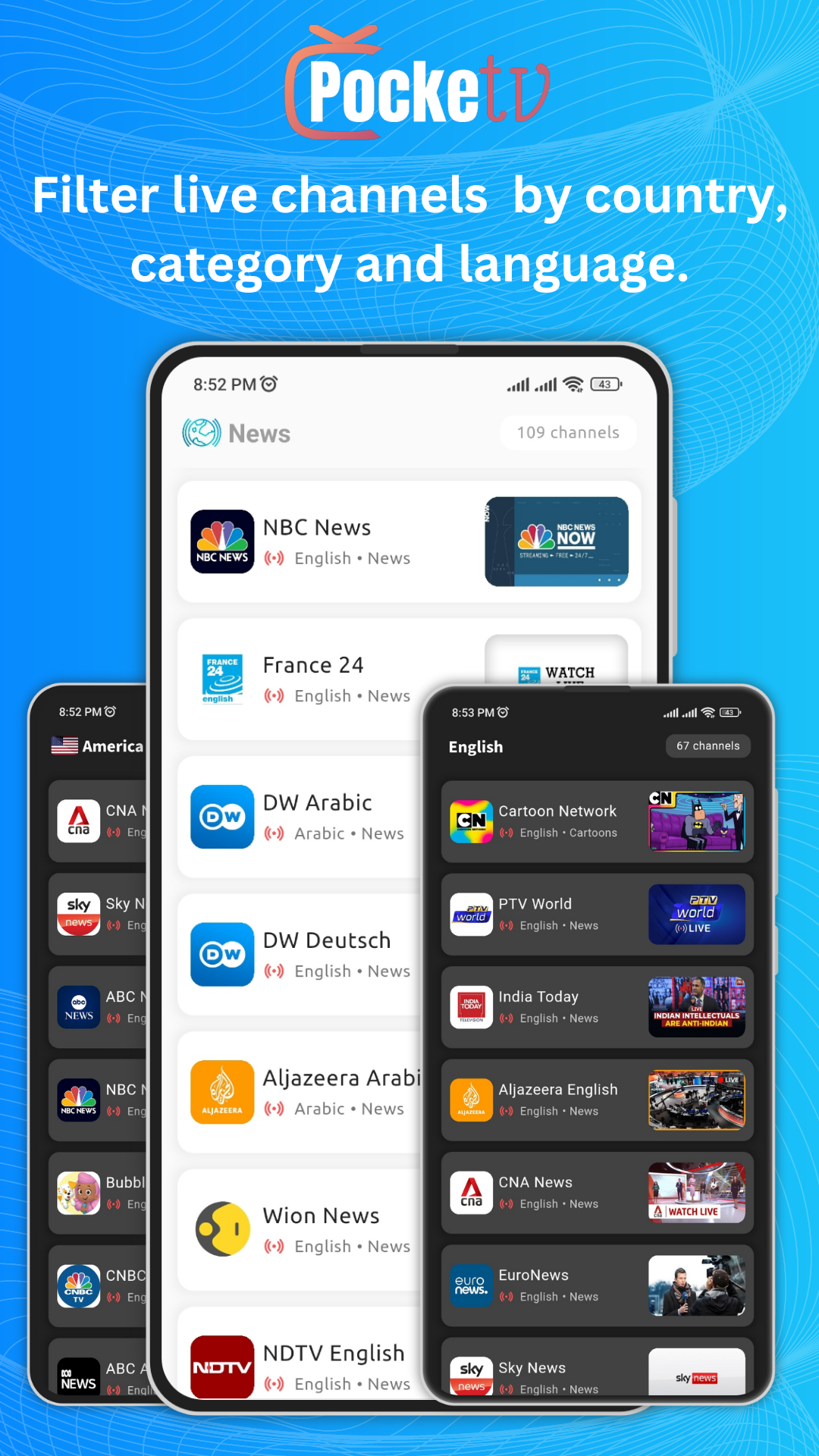 Pocket tv live tv apk sale