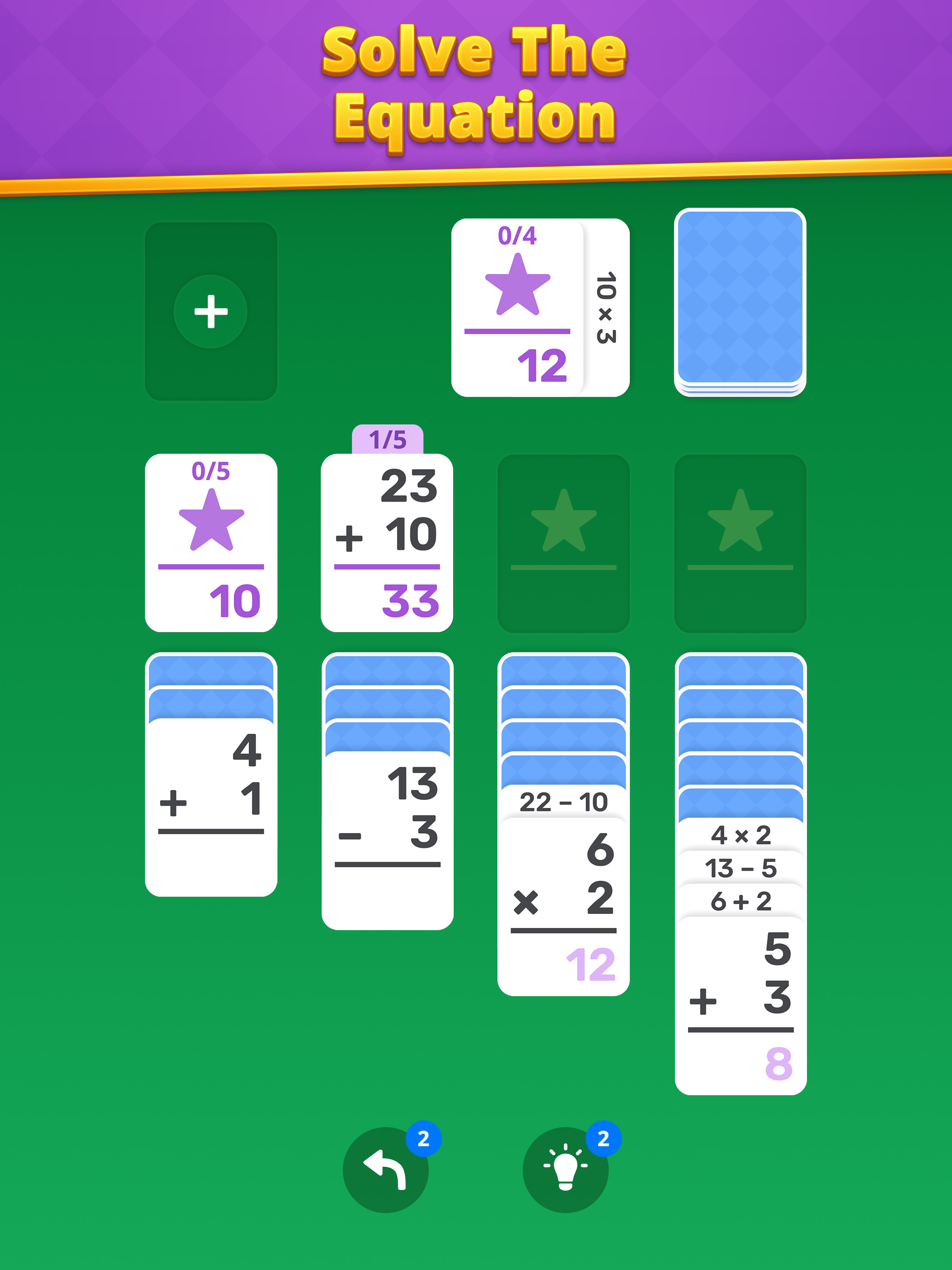 Download & Play Math Solitaire: Brain Puzzle on PC & Mac (Emulator)