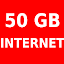 Internet Data app : 50 GB