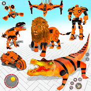 Jogue robô de crocodilo transformar para PC