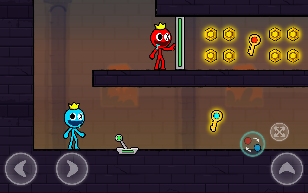 Скачайте и играйте в Red and Blue Stickman 2 на ПК или Mac (Эмулятор)