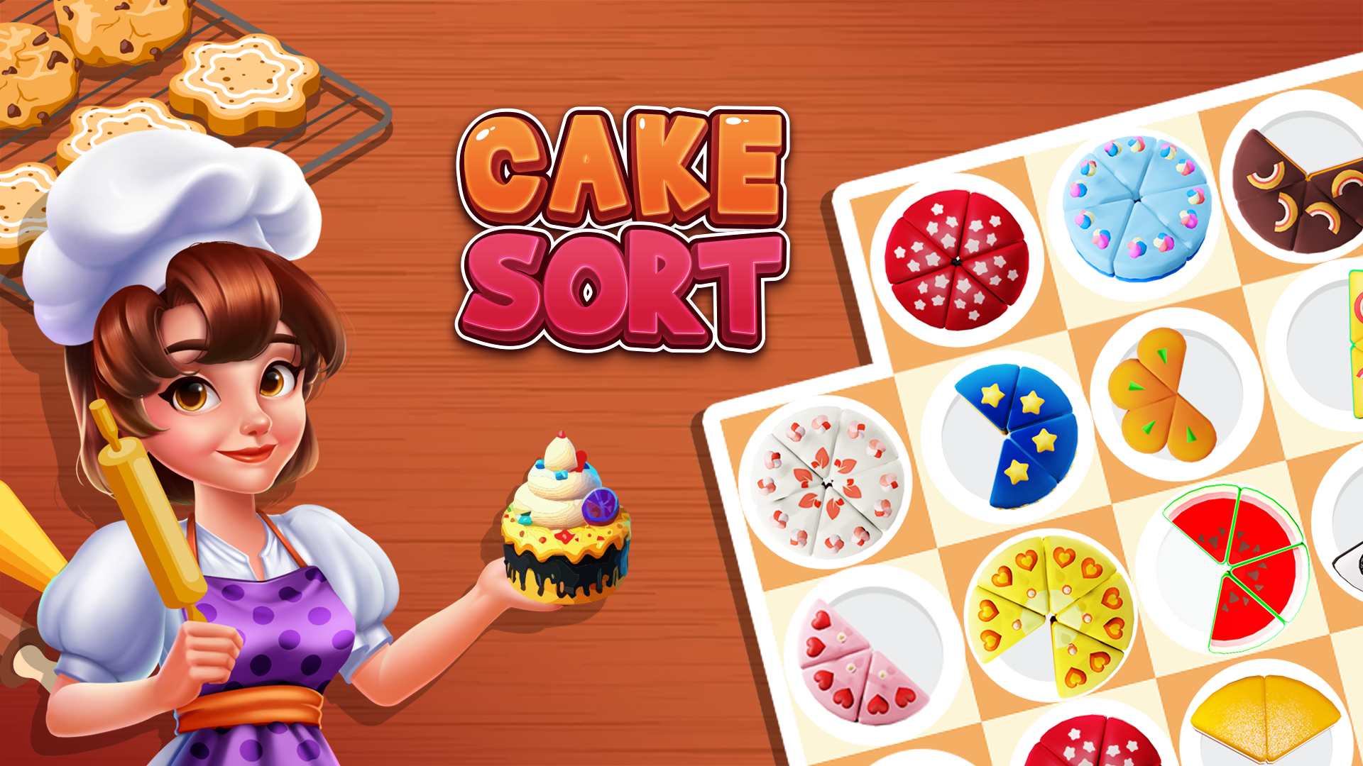 Play Cake Sort - Color Puzzle Game Online