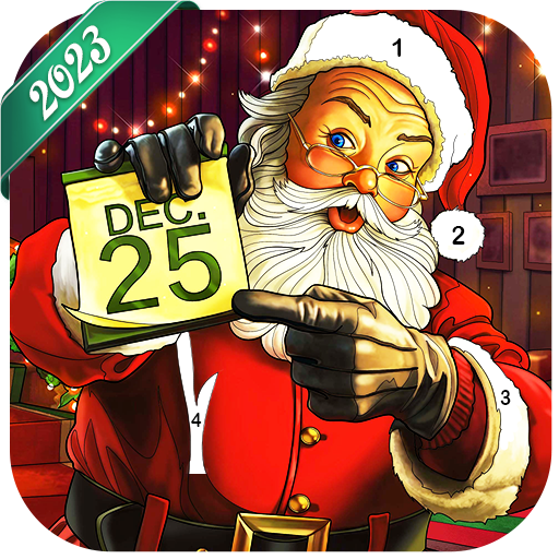 Weihnachten Malen nach Zahlen