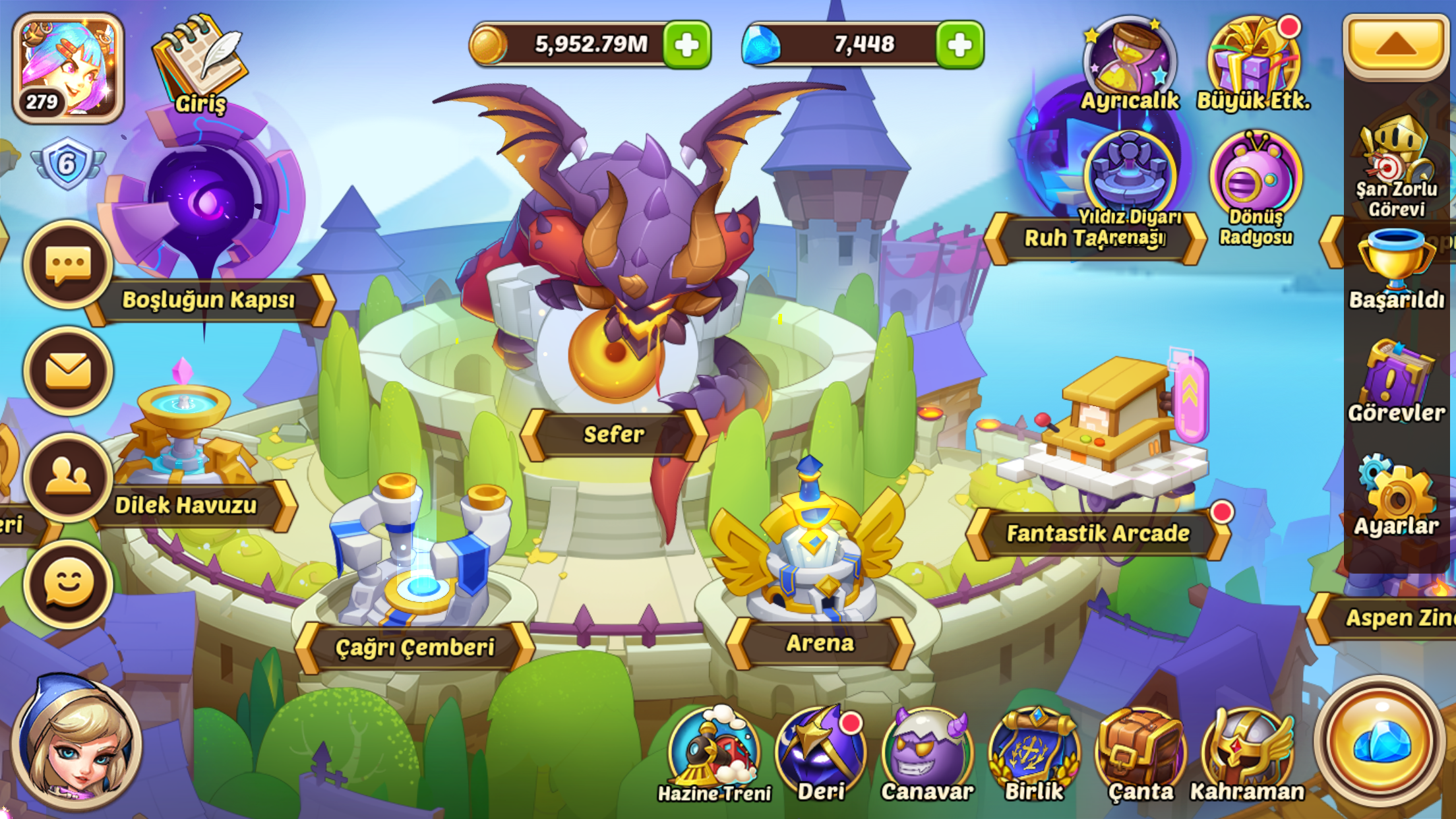 Idle Heroes PC Oyun içi görünüm