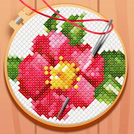 Cross-Stitch: Coloring Book