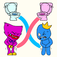 Играй Rush to Toilet: Bridge puzzle на ПК