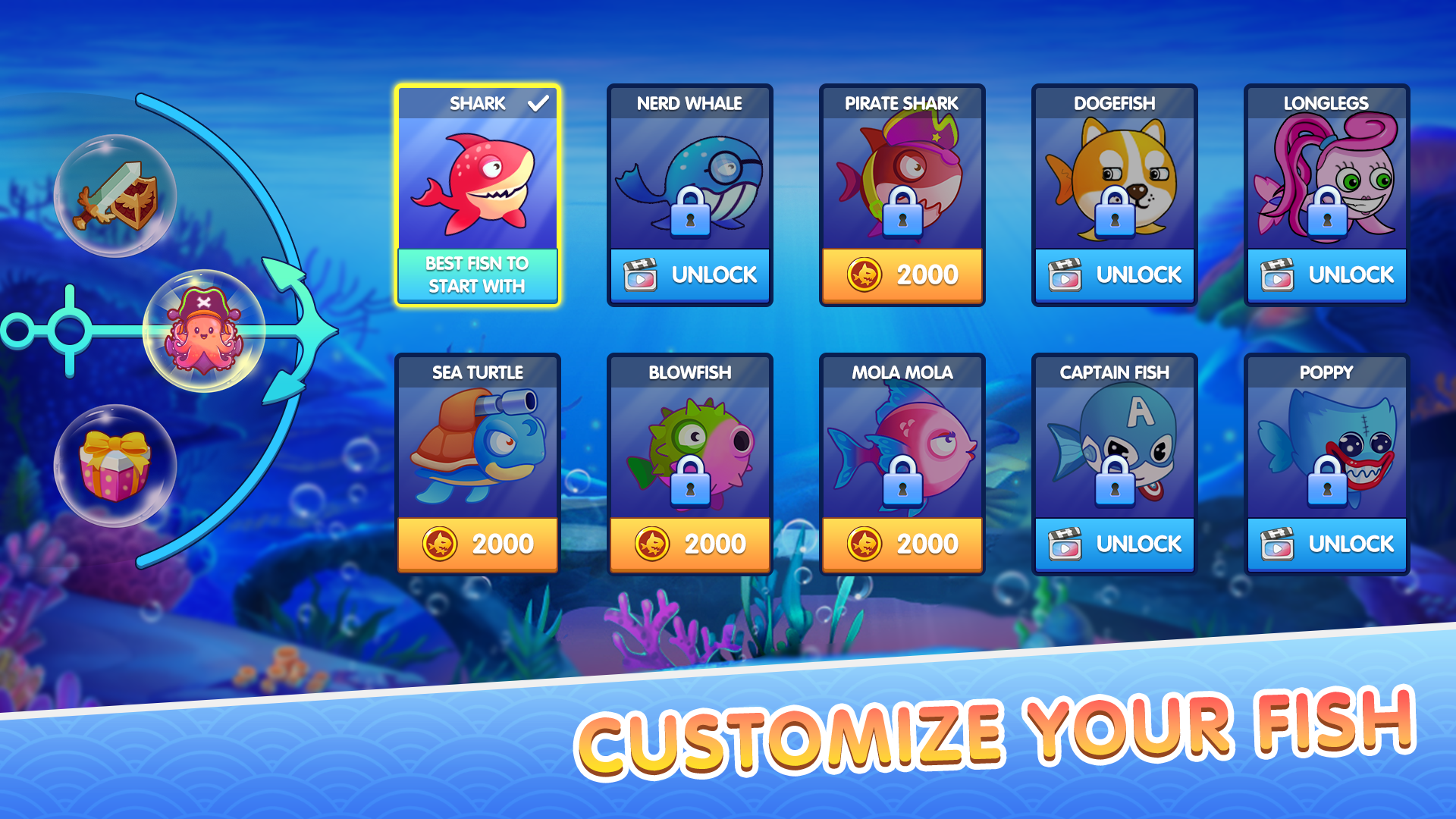 Download and Play Fish Grow and Evolution on PC & Mac (Emulator)